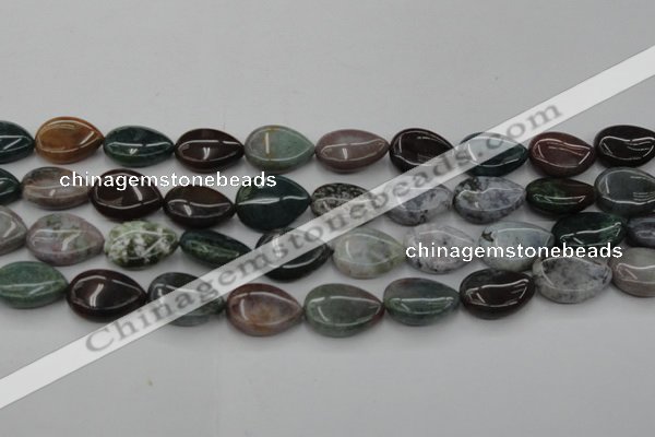 CAG6804 15.5 inches 15*20mm flat teardrop Indian agate beads