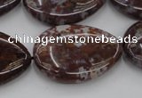 CAG6808 15.5 inches 22*30mm flat teardrop Indian agate beads