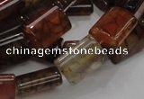 CAG688 15.5 inches 13*18mm rectangle dragon veins agate beads