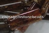 CAG689 15.5 inches 15*35mm rectangle dragon veins agate beads