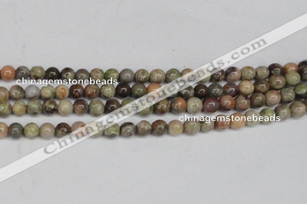 CAG7002 15.5 inches 8mm round ocean agate gemstone beads