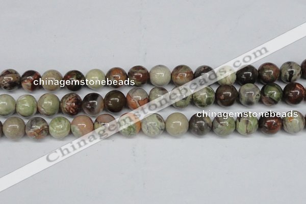 CAG7005 15.5 inches 14mm round ocean agate gemstone beads