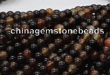 CAG701 15.5 inches 4mm round dragon veins agate beads wholesale