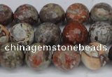 CAG7012 15.5 inches 8mm faceted round ocean agate gemstone beads