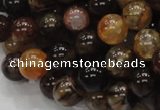 CAG703 15.5 inches 10mm round dragon veins agate beads wholesale