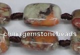 CAG7031 15.5 inches 15*20mm rectangle ocean agate gemstone beads