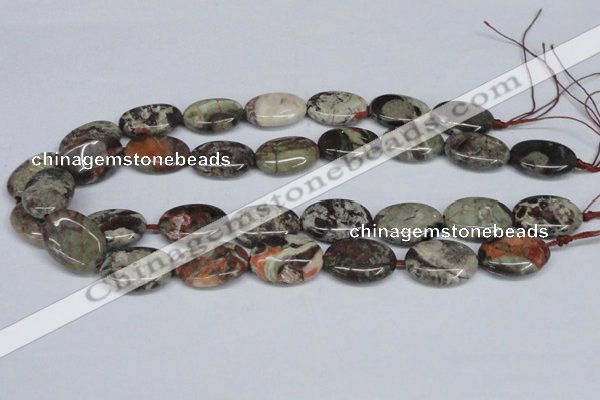 CAG7040 15.5 inches 18*25mm oval ocean agate gemstone beads