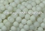 CAG705 15.5 inches 6mm round white agate gemstone beads wholesale