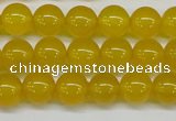 CAG7103 15.5 inches 10mm round yellow agate gemstone beads