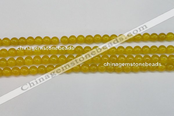 CAG7103 15.5 inches 10mm round yellow agate gemstone beads