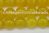 CAG7104 15.5 inches 12mm round yellow agate gemstone beads