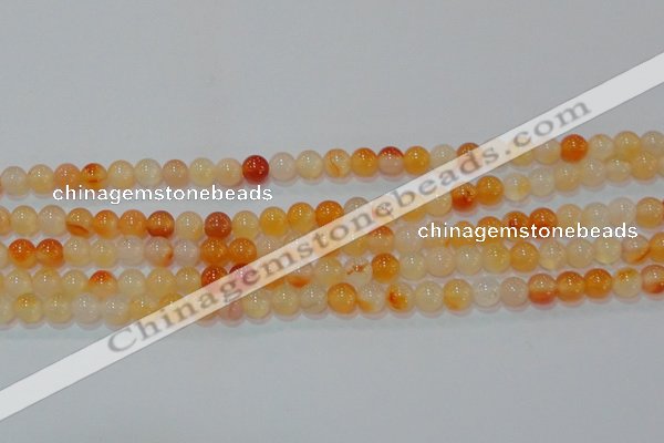 CAG7131 15.5 inches 6mm round red agate gemstone beads