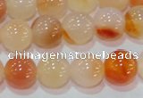 CAG7133 15.5 inches 10mm round red agate gemstone beads