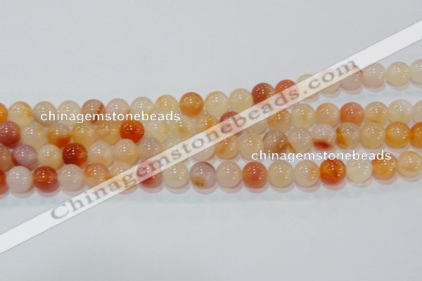 CAG7133 15.5 inches 10mm round red agate gemstone beads