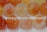 CAG7135 15.5 inches 14mm round red agate gemstone beads