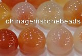 CAG7136 15.5 inches 16mm round red agate gemstone beads