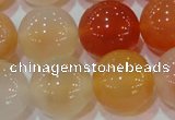 CAG7137 15.5 inches 18mm round red agate gemstone beads