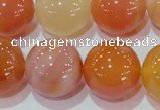 CAG7138 15.5 inches 20mm round red agate gemstone beads