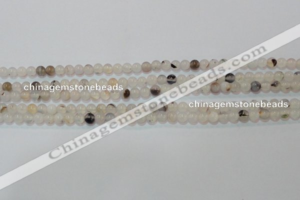 CAG7140 15.5 inches 4mm round Montana agate gemstone beads