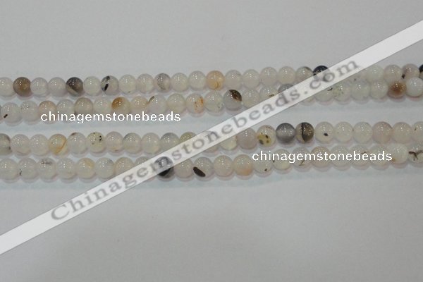 CAG7141 15.5 inches 6mm round Montana agate gemstone beads