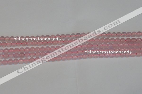 CAG7149 15.5 inches 4mm round pink agate gemstone beads