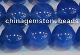 CAG7163 15.5 inches 14mm round blue agate gemstone beads