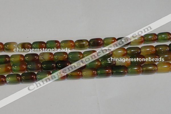 CAG7177 15.5 inches 12*16mm drum rainbow agate gemstone beads