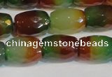 CAG7180 15.5 inches 12*16mm drum rainbow agate gemstone beads