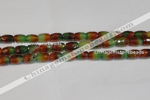 CAG7180 15.5 inches 12*16mm drum rainbow agate gemstone beads