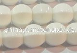 CAG7214 15.5 inches 12*12mm pumpkin white agate gemstone beads