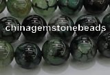 CAG7324 15.5 inches 12mm round dragon veins agate beads wholesale