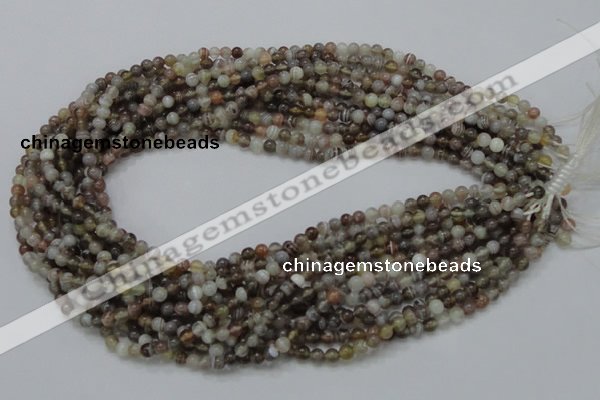 CAG734 15.5 inches 4mm round botswana agate beads wholesale