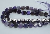 CAG7352 15.5 inches 14*15mm - 16*18mm octagonal dragon veins agate beads
