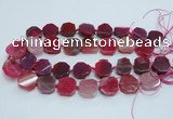 CAG7357 15.5 inches 18*20mm - 20*22mm octagonal dragon veins agate beads