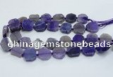 CAG7358 15.5 inches 18*20mm - 20*22mm octagonal dragon veins agate beads