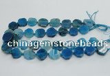 CAG7359 15.5 inches 18*20mm - 20*22mm octagonal dragon veins agate beads