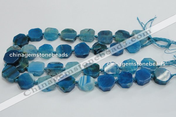 CAG7359 15.5 inches 18*20mm - 20*22mm octagonal dragon veins agate beads