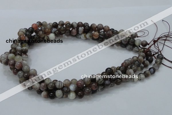 CAG736 15.5 inches 8mm round botswana agate beads wholesale