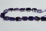 CAG7390 15.5 inches 15*20mm - 18*25mm freeform dragon veins agate beads