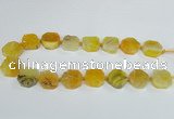 CAG7392 15.5 inches 22*25mm freeform dragon veins agate beads