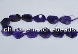 CAG7399 15.5 inches 25*25mm - 30*35mm freeform dragon veins agate beads