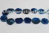 CAG7400 15.5 inches 25*25mm - 30*35mm freeform dragon veins agate beads