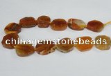 CAG7402 15.5 inches 25*30mm - 30*35mm freeform dragon veins agate beads