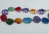 CAG7404 15.5 inches 22*25mm - 25*35mm freeform dragon veins agate beads