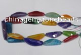 CAG7417 15.5 inches 16*35mm - 18*50mm dragon veins agate beads