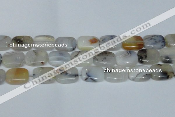 CAG7422 15.5 inches 15*20mm rectangle Montana agate beads