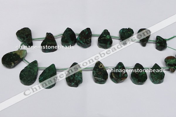 CAG7433 Top drilled 15*20mm - 20*35mm freeform ocean agate beads