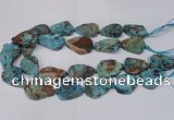 CAG7434 15.5 inches 20*30mm - 25*35mm freeform ocean agate beads