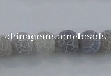 CAG7479 15.5 inches 6mm round frosted agate beads wholesale