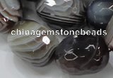 CAG748 15.5 inches 18*25mm faceted egg-shaped botswana agate beads